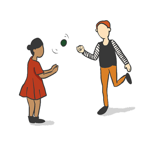 Children playing animation image