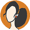 Woman head illustration