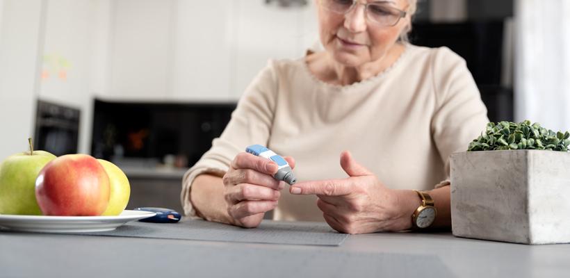 How do I take a finger-prick blood test?