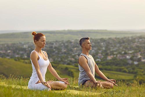 Meditating like a monk