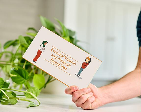 Essential Vitamin and Minerals Blood Test Box