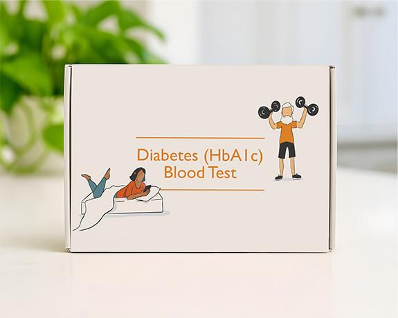 Diabetes (HbA1c) Blood Test Box