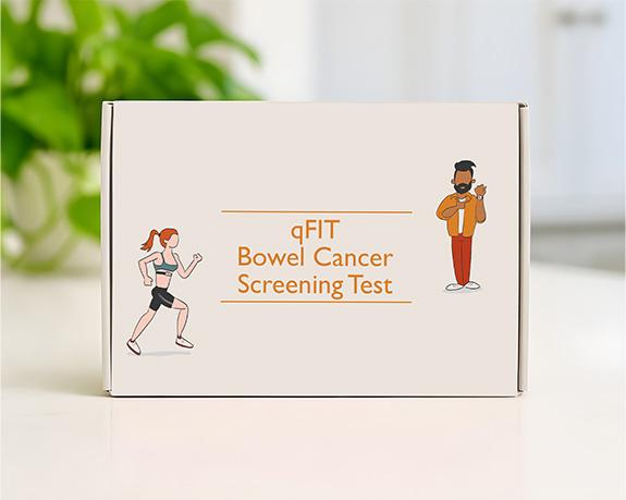 qFIT Bowel Cancer Screening Test Box