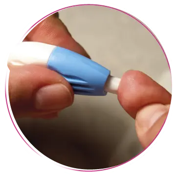 Finger-prick blood test
