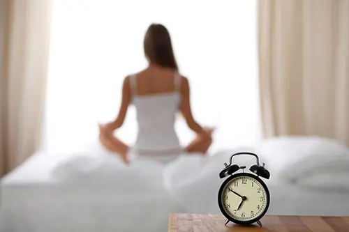 Use an alarm to know when to stop meditating