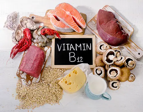 Food containing vitamin B12