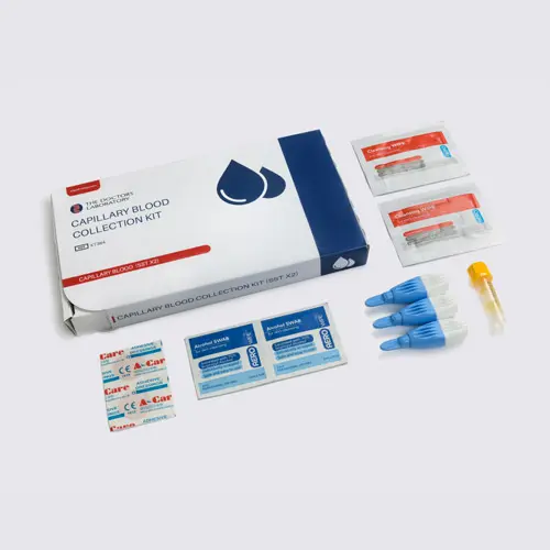 Finger-prick blood testing kit